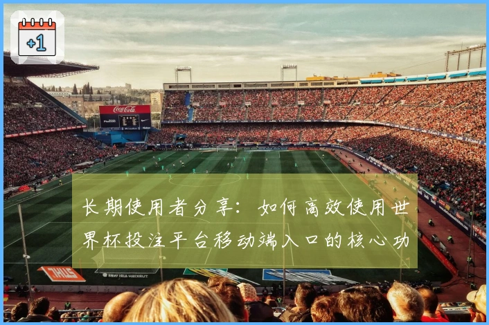 长期使用者分享：如何高效使用世界杯投注平台移动端入口的核心功能